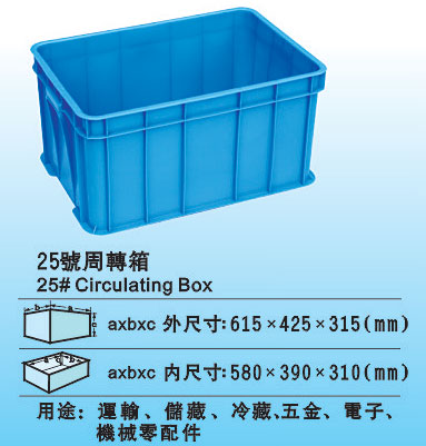 25#塑料周转箱 厂家批发塑料胶箱 环保胶盆